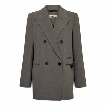 Haute L ' Amitié - Nicole Low Triangle Blazer - Beige Melange
